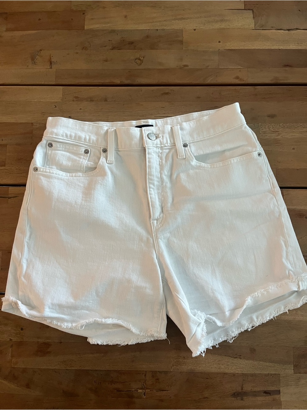 J. Crew White Denim Jean Shorts